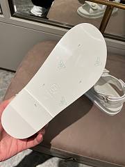 Chanel Lady Sandal Logo Gold White  - 5