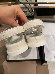 Chanel Lady Sandal Logo Gold White  - 4