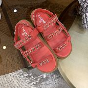 Chanel Lady Sandal Chain Red - 4