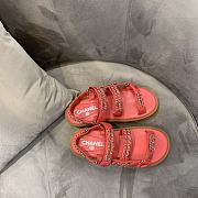 Chanel Lady Sandal Chain Red - 3
