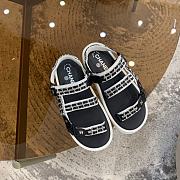 Chanel Lady Sandal Chain Black White - 4