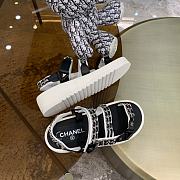Chanel Lady Sandal Chain Black White - 5