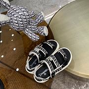 Chanel Lady Sandal Chain Black White - 3
