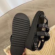 Chanel Lady Sandal Chain Black Siler Chain - 6