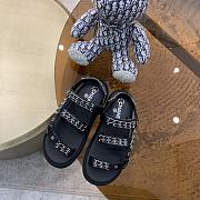 Chanel Lady Sandal Chain Black Siler Chain - 5