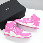 AMIRI Skel Top High White Pink  - 6