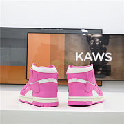 AMIRI Skel Top High White Pink  - 4