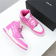 AMIRI Skel Top High White Pink  - 3