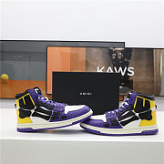AMIRI Skel Top Hi Purple Gold Black White PS22MFS002-511 - 2