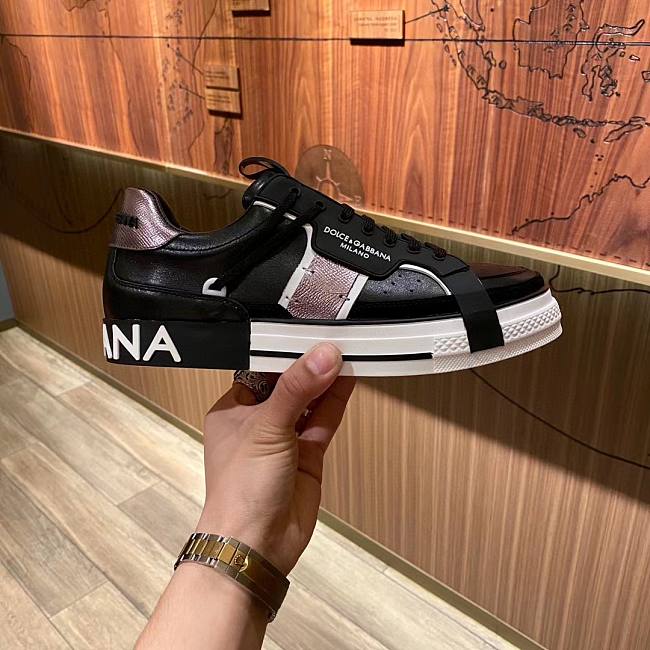 DOLCE & GABBANA Calfskin 2.Zero Black White  - 1