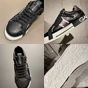 DOLCE & GABBANA Calfskin 2.Zero Black White  - 5