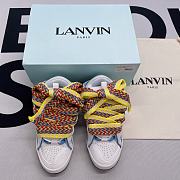 Lanvin Leather Curb Blue White - 2