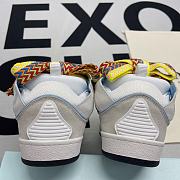 Lanvin Leather Curb Blue White - 3