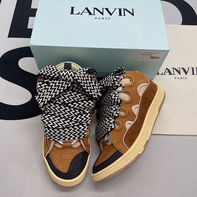 Lanvin Leather Curb Black Brown - 1