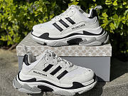 Balenciaga x adidas Triple S White Black 710020W2ZB19112 - 6