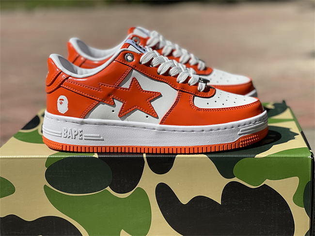 bape sneakers orange