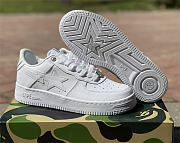 A Bathing Ape Bape Sta Low White Leather (2020) 1G80191007-WHT - 3