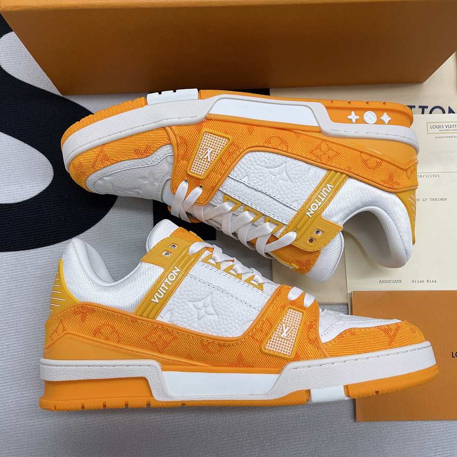 unboxing louis vuitton sneakers orange｜TikTok Search