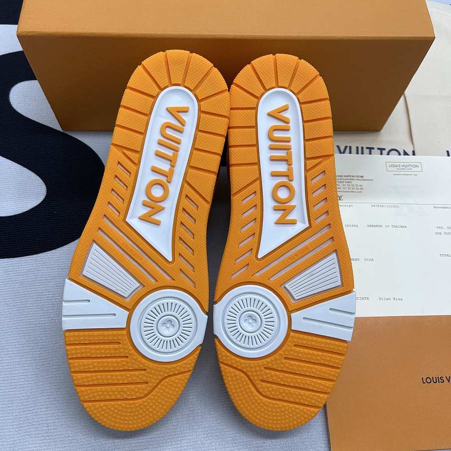 unboxing louis vuitton sneakers orange｜TikTok Search