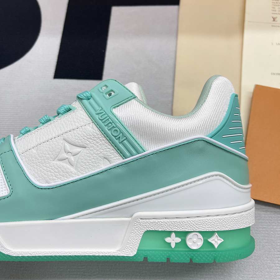 Louis Vuitton LV Trainer 'Green/White' - 1A8KBS