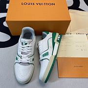 Louis Vuitton LV Trainer White Green  - 1