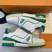 Louis Vuitton LV Trainer White Green  - 4