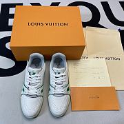 Louis Vuitton LV Trainer White Green  - 2