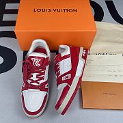 Louis Vuitton LV Trainer Red White  - 1