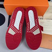 Louis Vuitton LV Trainer Red White  - 2