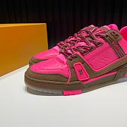 Louis Vuitton Trainer Brown Pink  - 5