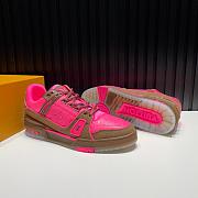 Louis Vuitton Trainer Brown Pink  - 4