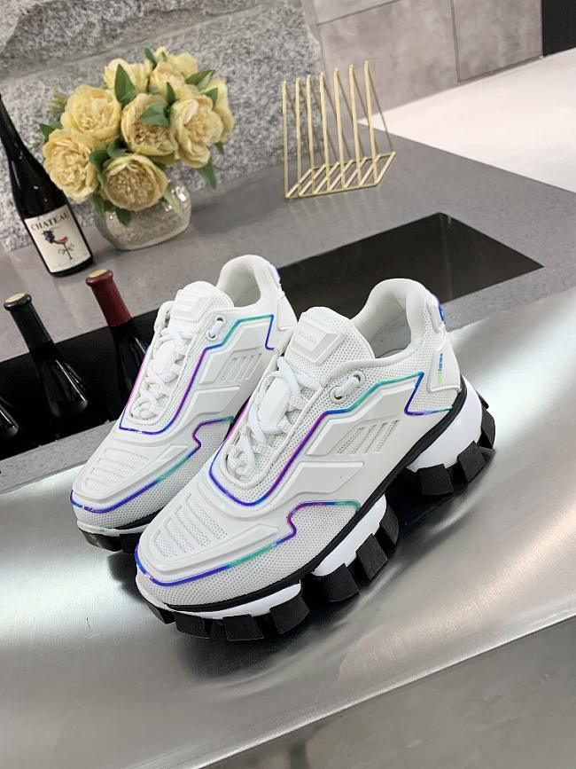 Cloudbust Thunder Knit Sneakers White Outline - 1