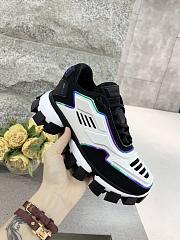 Cloudbust Thunder Knit Sneakers Black White Outline - 3