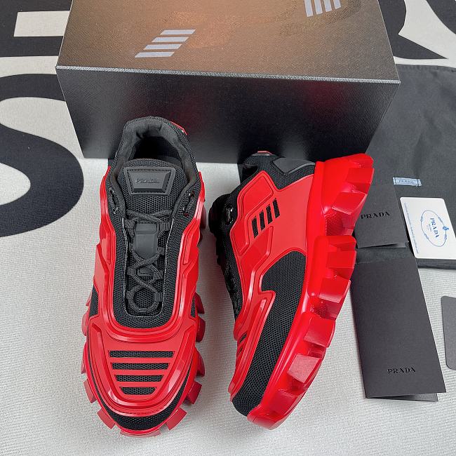 Cloudbust Thunder Knit Sneakers Black Red  - 1