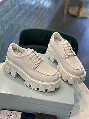 Prada Monolith Laces Loafers White - 1