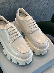 Prada Monolith Laces Loafers White - 6