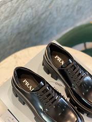 Prada Monolith Laces Loafers Black  - 4