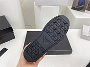 Prada Downtown Perforated Leather High Top White Pink  - 6