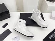 Prada Downtown Perforated Leather High Top White - 2