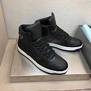 Prada Downtown Perforated Leather High Top Black  - 4