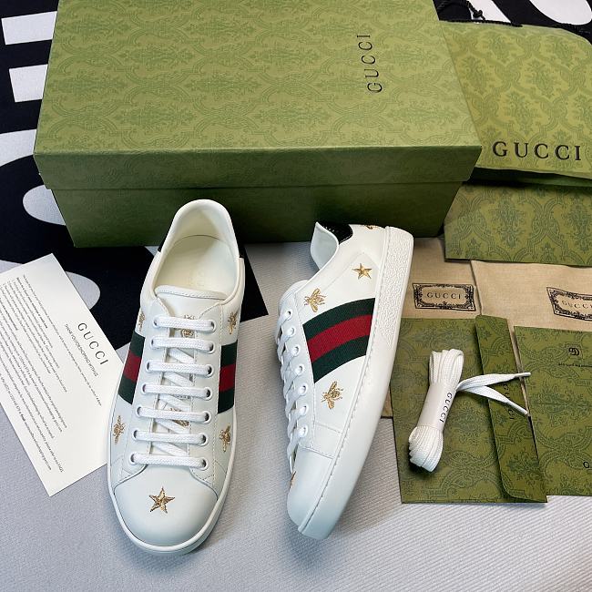 Gucci Ace Bees and Stars 498205 AXWQ0 9098 - 1