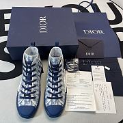 Dior B23 High Top Blue Oblique 3SH118YNT_H565 - 3
