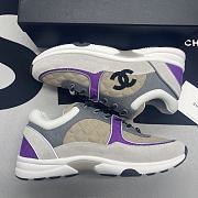 Chanel Low Top Trainer Beige Purple - 2