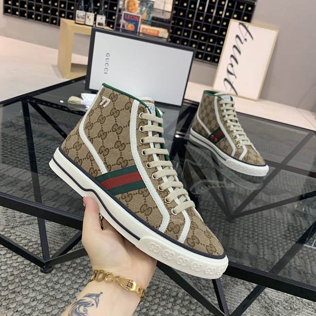 Men's Gucci Tennis 1977 High Top Sneaker - AMOFOOT