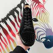CHRISTIAN LOUBOUTIN High-top Spike-stud Suede Black - 3