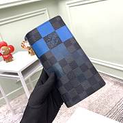 Louis Vuitton Slender Long Wallet Damier Graphite Pixel Blue 10.0 x 19.0 x 2.0 cm - 6