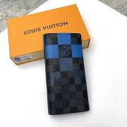 Louis Vuitton Slender Long Wallet Damier Graphite Pixel Blue 10.0 x 19.0 x 2.0 cm - 5