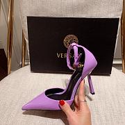 Versace Safety Pin Pumps Purple - 4
