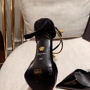 Versace Safety Pin Pumps Black Gold Chains - 3