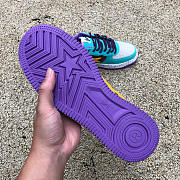 A Bathing Ape Bape Sta Teal Brown Yellow Suede 1I20-191-008 - 3